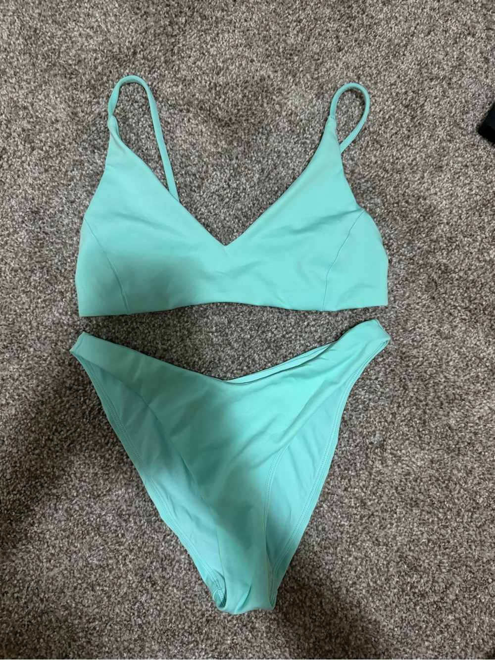 Left on Friday turquoise bikini set Xs